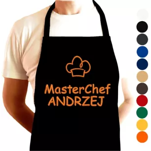 Fartuch kuchenny MasterChef z imieniem haftem personalizowany