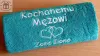 Prezent dla Męża na Dzień Mężczyzny - ręcznik z haftem
