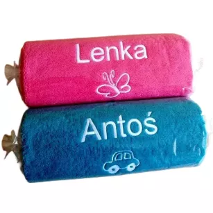 Prezent na Wielkanoc, Zajączka - ręcznik z imieniem, haftem