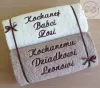 Prezent dla Babci i Dziadka - ręczniki z napisami