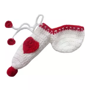 Ocieplacz na siusiaka Amor biały prezent dla dzień chłopaka