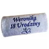 Prezent na 18 urodziny, osiemnastkę - ręcznik z napisem, haftem - 5