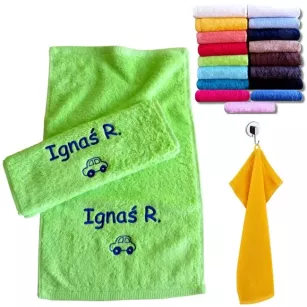 Ręcznik przedszkolaka do przedszkola z haftem 30x50 cm gruby imię nazwisko