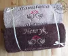Ręczniki haftowane - prezent na Ślub, Rocznicę, Jubileusz - komplet 70x140 cm - 21