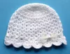 Czapeczki szydełkowe - KOLEKCJA KOKARDKI  czapeczka szydełkowa czapka niemowlęca na chrzest do chrztu narodziny roczek baby shower prezent pępkowe - 2