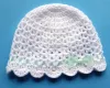 Czapeczki szydełkowe - KOLEKCJA KOKARDKI  czapeczka szydełkowa czapka niemowlęca na chrzest do chrztu narodziny roczek baby shower prezent pępkowe - 8
