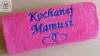 Ręcznik z napisem Kochanej Mamie