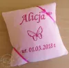 Prezent na Wielkanoc - poduszka z imieniem dziecka i datą