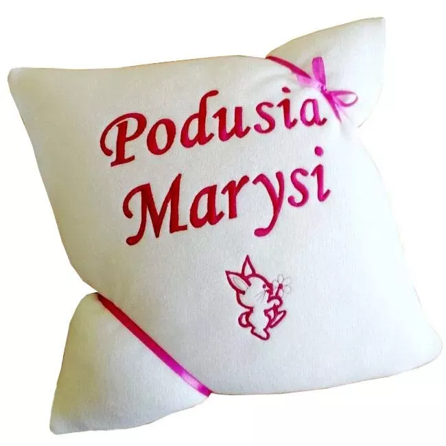 Prezent na Wielkanoc, Zajączka - poduszka dziecięca z imieniem