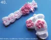 Komplet szydełkowy 2-cz. opaska+buciki KOLEKCJA KWIATY 3-D - 12