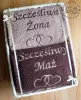 Prezent na Ślub - ręczniki z dedykacją w koszu