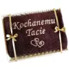 Prezent dla Taty, Ojca, Teścia - ręcznik z napisem w koszu
