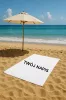 Ręcznik plażowy, na plażę - z napisem, haftem - 100% bawełna, PREMIUM