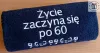 Prezent na 60 Urodziny - ręcznik z dedykacją