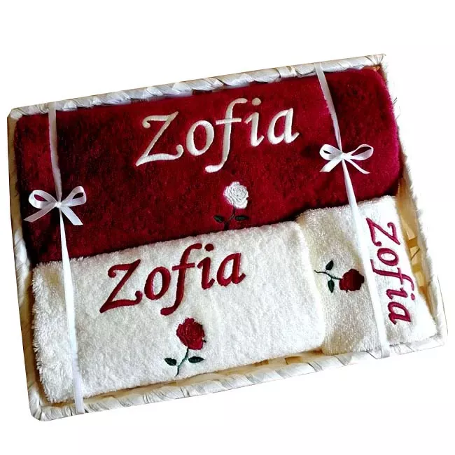 Komplet 3 ręczników w eleganckim i praktycznym koszu