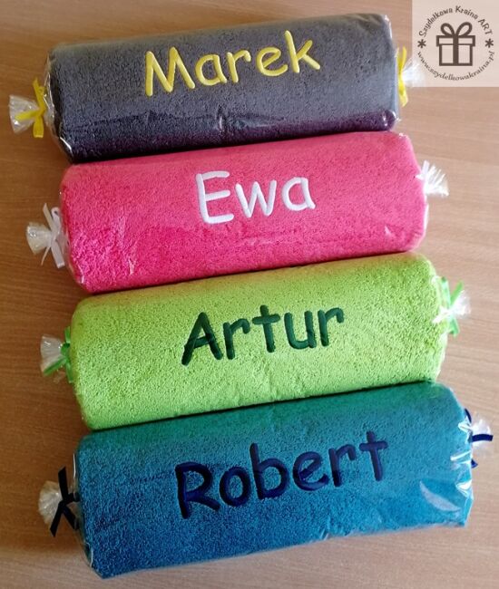 Ręczniki z imionami - super prezent!
