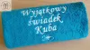 Super prezent dla świadka - ręcznik z napisem, haftem