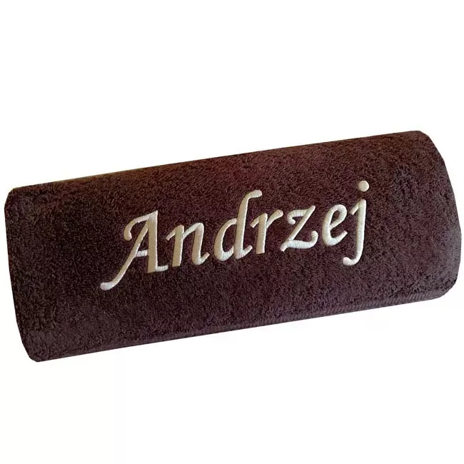 Prezent na imieniny Andrzeja, andrzejki, urodziny, święta - ręcznik z imieniem Andrzej, haftowany