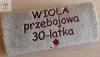 Prezent dla Szefowej, Kierowniczki na 30 urodziny - ręcznik z napisem