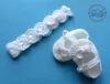 Komplet szydełkowy 2-cz. opaska+buciki, KOLEKCJA KOKARDKI HANDMADE - 4