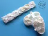 Komplet szydełkowy 2-cz. opaska+buciki, KOLEKCJA KOKARDKI HANDMADE - 11