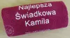 Podziękowania dla Świadkowej - ręcznik z dedykacją