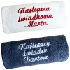 Prezent dla Świadkowej, Świadka - podziękowania ślubne - ręcznik personalizowany z haftem, napisem