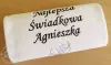 Podziękowanie dla Świadkowej - prezent z napisem
