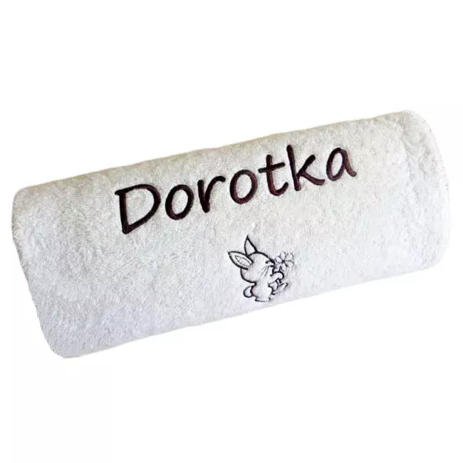 Prezent na Wielkanoc, Zająca - ręcznik z napisem
