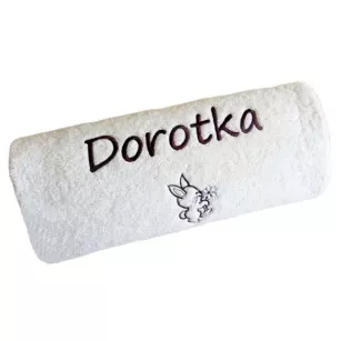 Prezent na Wielkanoc, Zająca - ręcznik z napisem