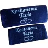 Prezent dla Taty - Dzień Ojca, Urodziny, Święta - ręczniki z napisem, haftem