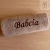 Prezent na Dzień Babci dla Babci - ręcznik z napisem