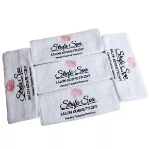 Ręcznik z LOGO firmy klubu HOTELOWY - do hotelu siłowni salonu