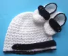 Komplet szydełkowy 2-cz. czapeczka+buciki KOLEKCJA KLASYCZNA - 3