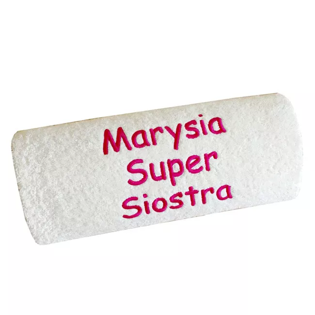 Prezent dla siostry - personalizowany - z Twoim napisem, haftem