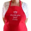 Praktyczny prezent - fartuch kuchenny z napisem, haftem