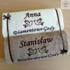 Prezent na 60 Rocznicę Ślubu - Diamentowe Gody - ręczniki personalizowane z haftem