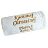 Prezent dla Chrzestnej na Chrzest - ręcznik personalizowany z haftem, napisem