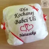 Prezent dla Babci, Dziadka - poduszka z dedykacją, haftem - 17