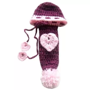 Ocieplacz na penisa amor fioletowy prezent dla dzień chłopaka