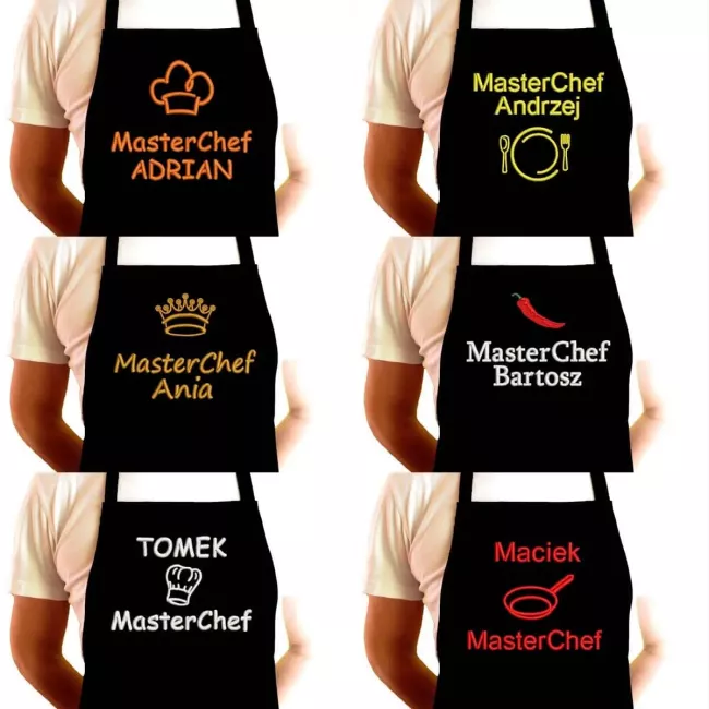 Fartuch MasterChef - super prezent z haftem, nadrukiem