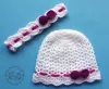 Komplet szydełkowy 2cz. opaska+czapka, KOLEKCJA KOKARDKI HANDMADE - 8