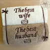 Ręczniki The best wife, The best husband - oryginalny prezent na ślub!