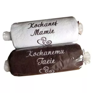 Ręczniki haftowane - prezent podziękowanie dla Rodziców - komplet 70x140 cm