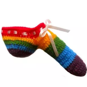 Ocieplacz na penisa tęczowy tęcza prezent Dzień Chłopaka