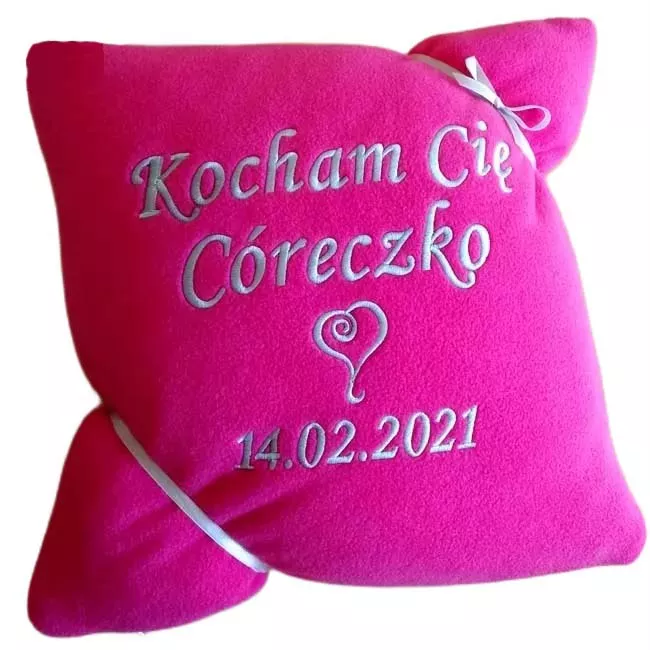 Prezent dla Córki - poduszka z dedykacją