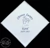 Szatka na chrzest z imieniem - haft granat