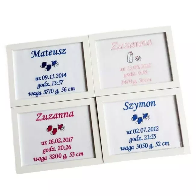 Metryczka dla dziewczynki, chłopca - personalizowana