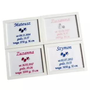 Metryczki dla dzieci chłopca, dziewczynki - różne wzory
