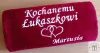 Prezent Walentynkowy dla Męża - ręcznik z napisem, haftem